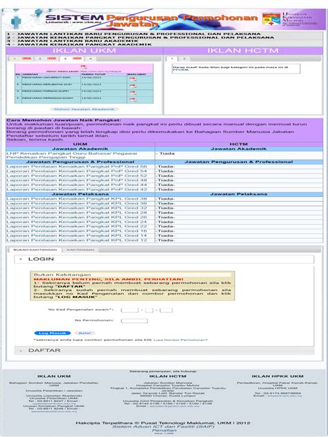 Sistem Pengurusan Permohonan Jawatan .